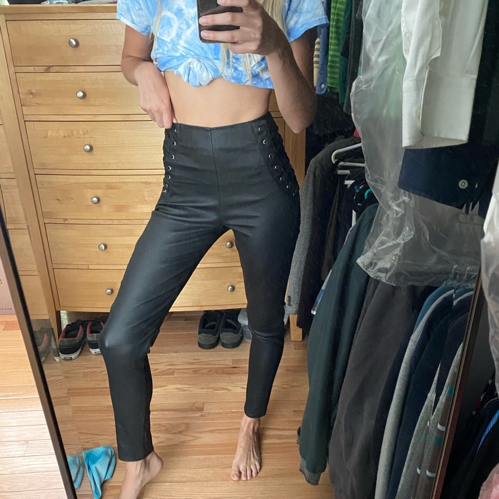 Princess Polly faux leather leggings